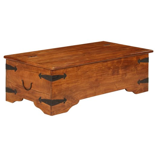 Couchtisch Akazienholz Massiv Palisander-Finish 110x55x35 cm