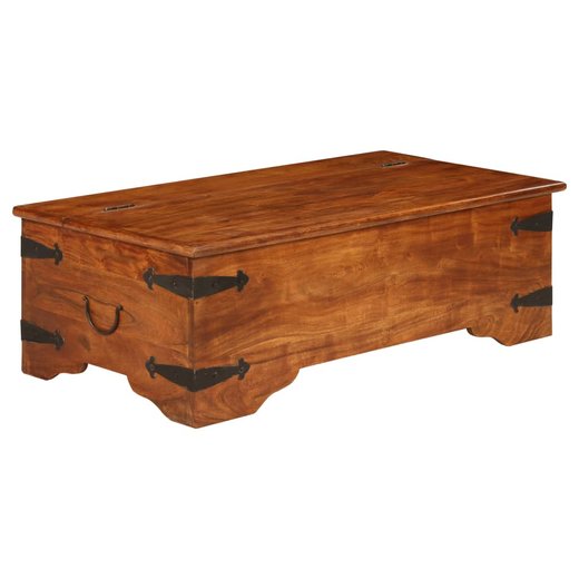 Couchtisch Akazienholz Massiv Palisander-Finish 110x55x35 cm