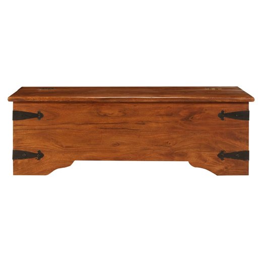 Couchtisch Akazienholz Massiv Palisander-Finish 110x55x35 cm