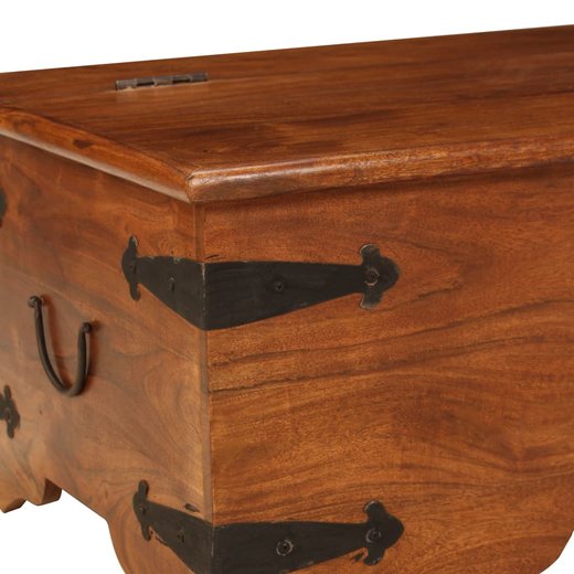 Couchtisch Akazienholz Massiv Palisander-Finish 110x55x35 cm