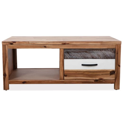 Couchtisch Akazie Massivholz 90x50x37,5 cm