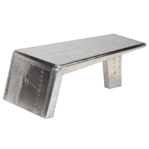 Aviator Couchtisch Aluminium Vintage Flugzeug Stil