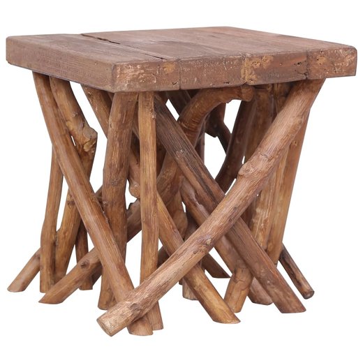 Couchtisch aus Baumstmmen 40x40x40 cm Massivholz
