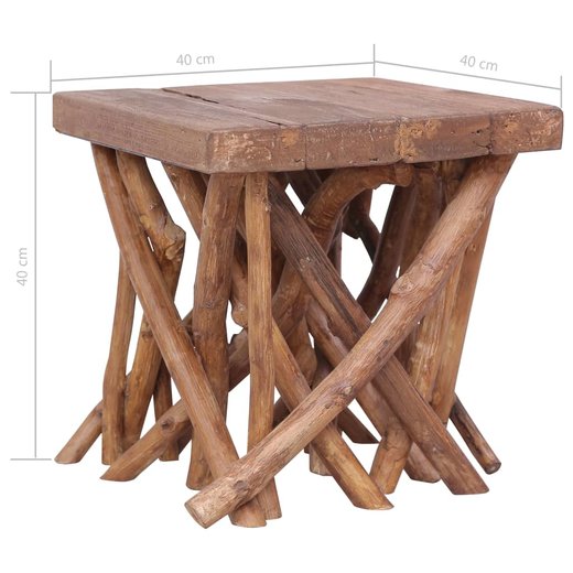 Couchtisch aus Baumstmmen 40x40x40 cm Massivholz