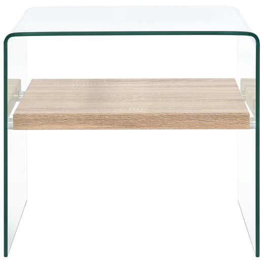 Couchtisch Transparent 505045 cm Hartglas