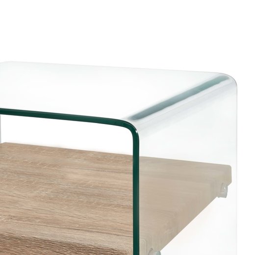 Couchtisch Transparent 505045 cm Hartglas