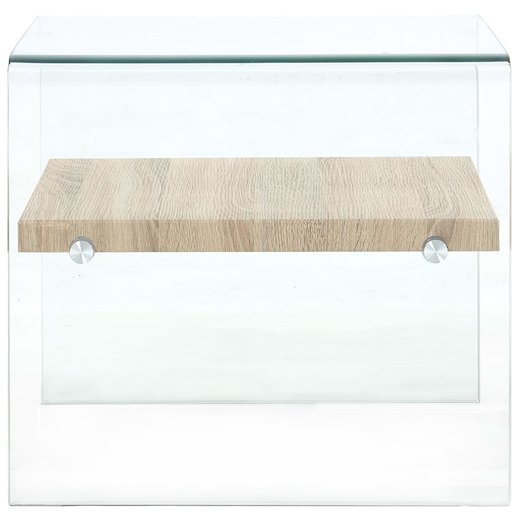 Couchtisch Transparent 505045 cm Hartglas