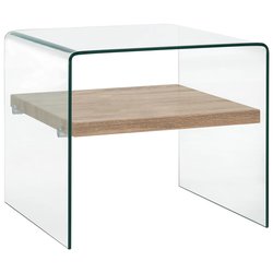 Couchtisch Transparent 505045 cm Hartglas