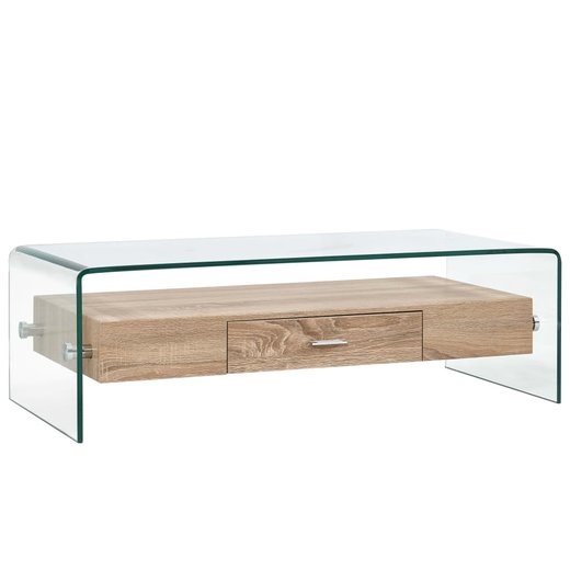 Couchtisch Transparent 984531 cm Hartglas