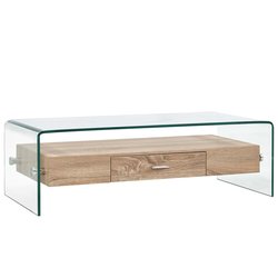 Couchtisch Transparent 984531 cm Hartglas
