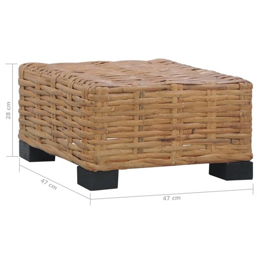 Couchtisch 474728 cm Natur Rattan