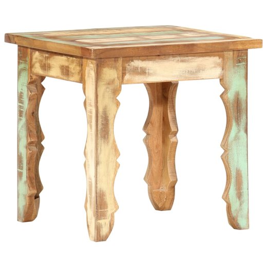 Couchtisch 404040 cm Recyceltes Massivholz
