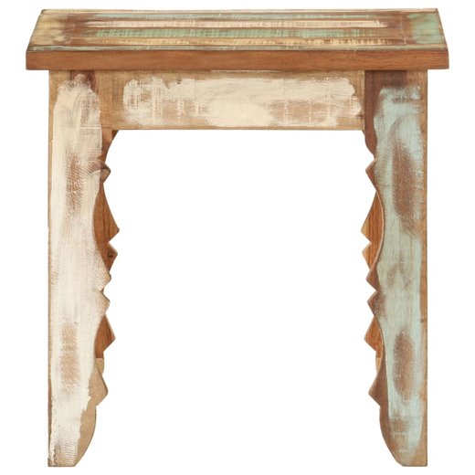 Couchtisch 404040 cm Recyceltes Massivholz