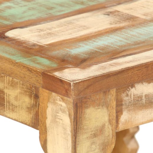 Couchtisch 404040 cm Recyceltes Massivholz
