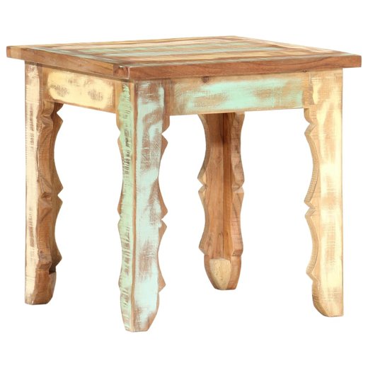 Couchtisch 404040 cm Recyceltes Massivholz