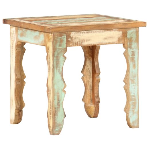 Couchtisch 404040 cm Recyceltes Massivholz