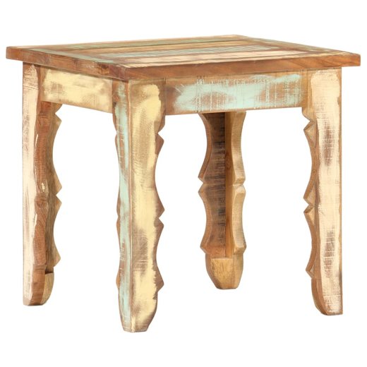 Couchtisch 404040 cm Recyceltes Massivholz