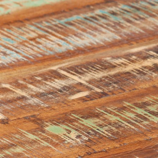 Couchtisch Wei 68x68x30 cm Recyceltes Massivholz