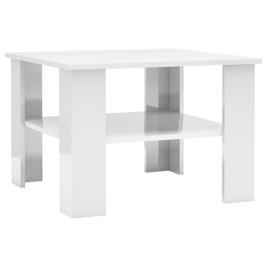 Couchtisch Hochglanz-Wei 606042 cm Spanplatte