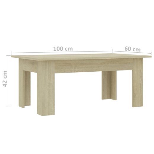 Couchtisch Sonoma-Eiche 1006042 cm Spanplatte