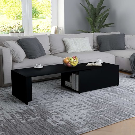 Couchtisch Schwarz 150 x 50 x 35 cm Spanplatte