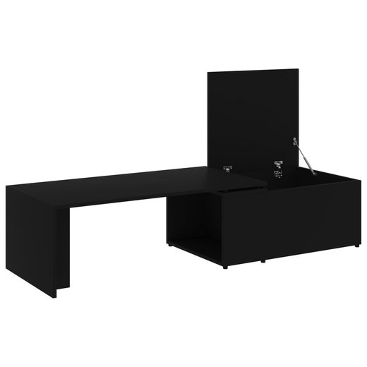 Couchtisch Schwarz 150 x 50 x 35 cm Spanplatte