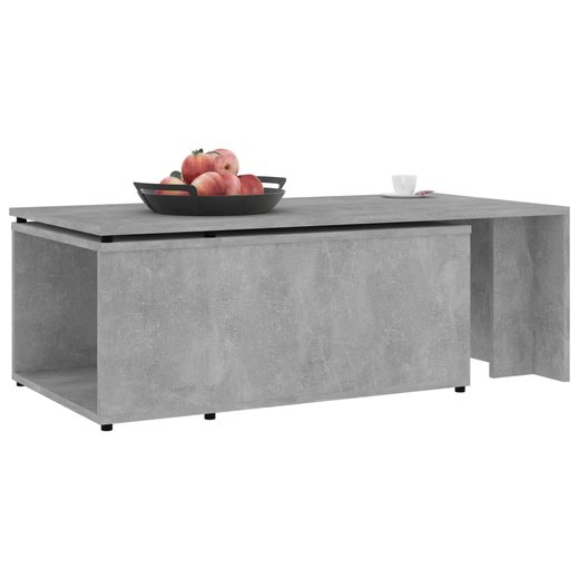 Couchtisch Betongrau 150 x 50 x 35 cm Spanplatte