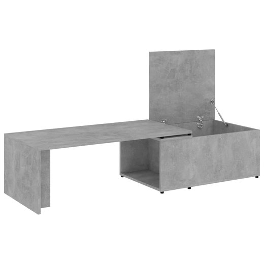 Couchtisch Betongrau 150 x 50 x 35 cm Spanplatte