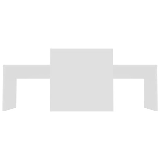 Couchtisch-Set Wei 100 x 48 x 40 cm Spanplatte