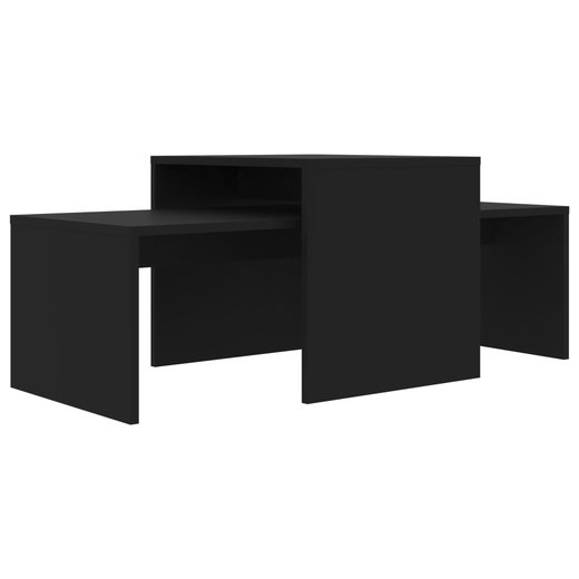 Couchtisch-Set Schwarz 100 x 48 x 40 cm Spanplatte