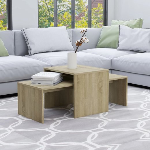 Couchtisch-Set Sonoma-Eiche 100 x 48 x 40 cm Spanplatte