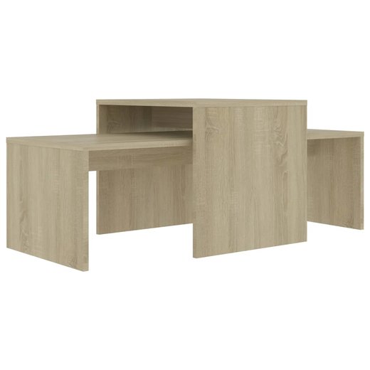 Couchtisch-Set Sonoma-Eiche 100 x 48 x 40 cm Spanplatte