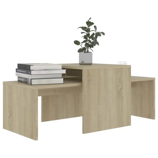 Couchtisch-Set Sonoma-Eiche 100 x 48 x 40 cm Spanplatte
