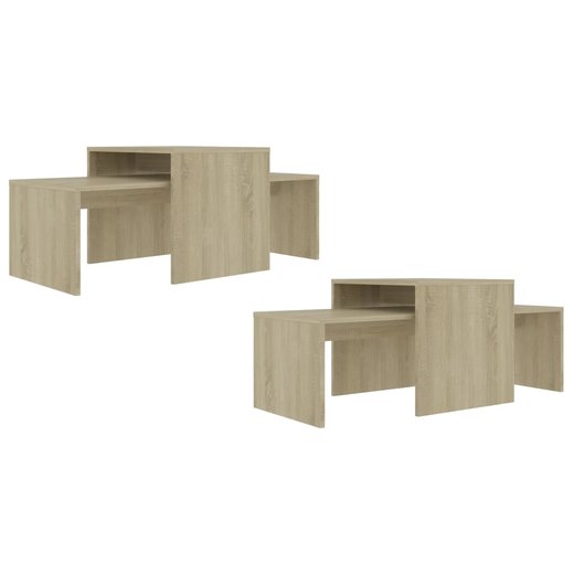 Couchtisch-Set Sonoma-Eiche 100 x 48 x 40 cm Spanplatte