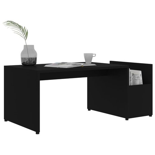 Couchtisch Schwarz 90x45x35 cm Spanplatte