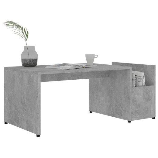 Couchtisch Betongrau 90x45x35 cm Spanplatte